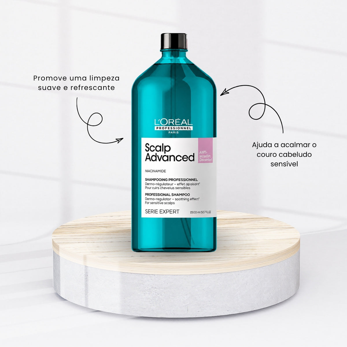 Shampoo Loreal Scalp Advanced Anti Inconfort/Discomfort Shampoo Anticaspa 1500 ml