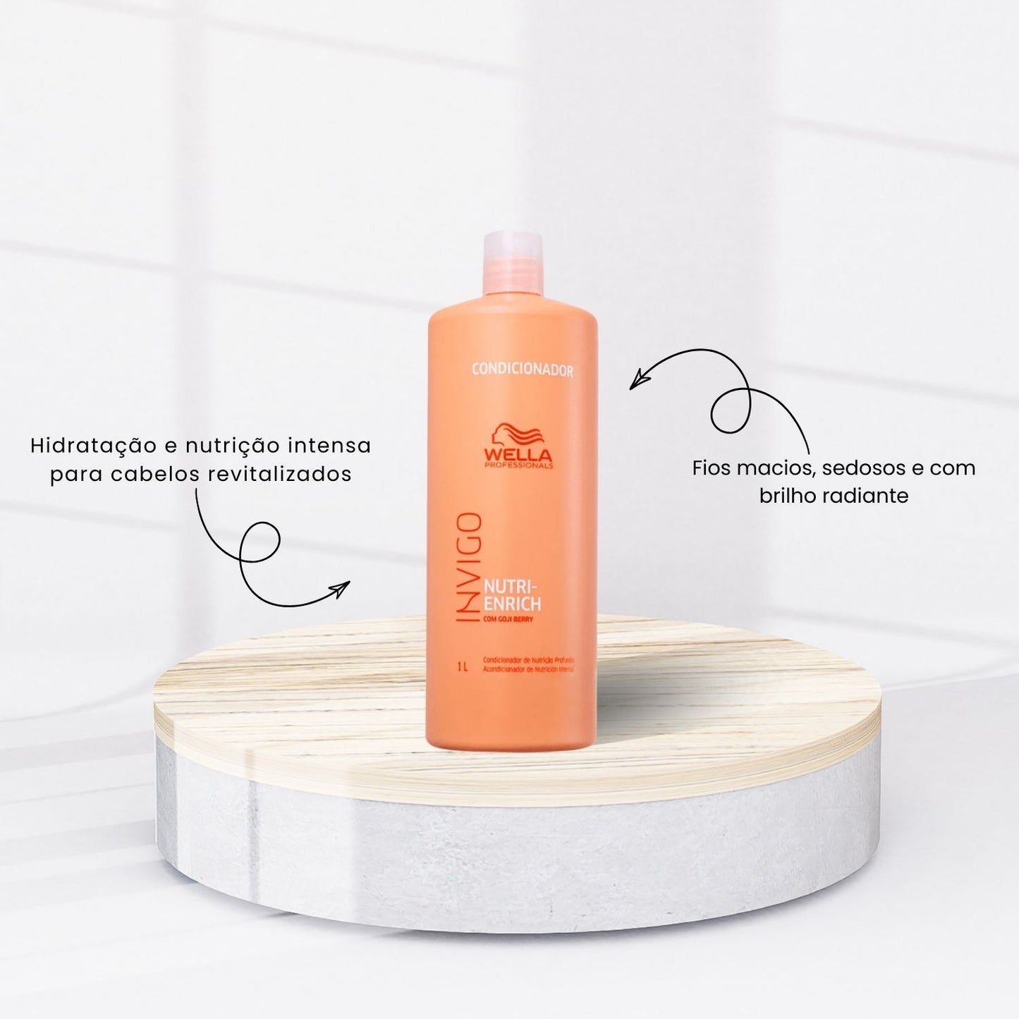 Kit Wella Nutri-Enrich Duo Shampoo 1 Litro e Condicionador 1 Litro