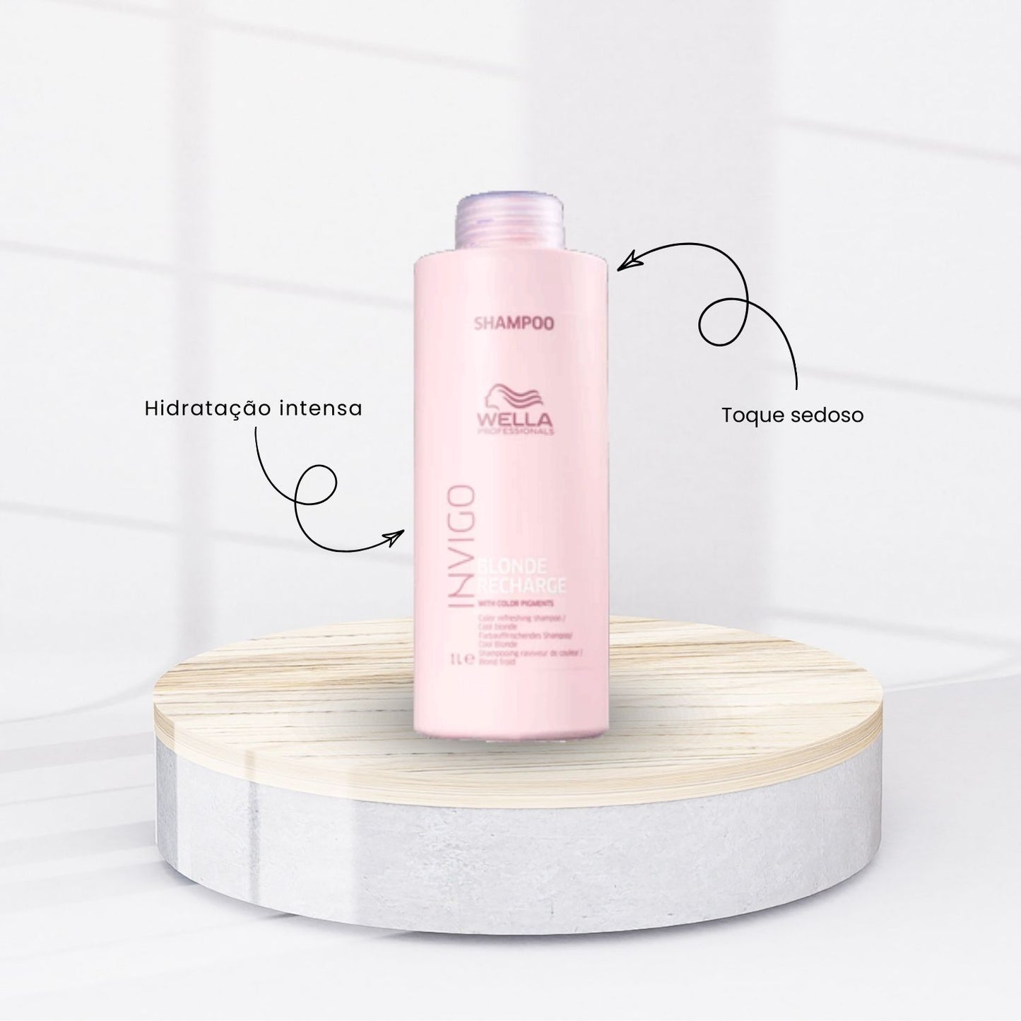 Kit Wella Nutri-Enrich Máscara 500 ml + Shampoo Blonde Recharge 1 Litro