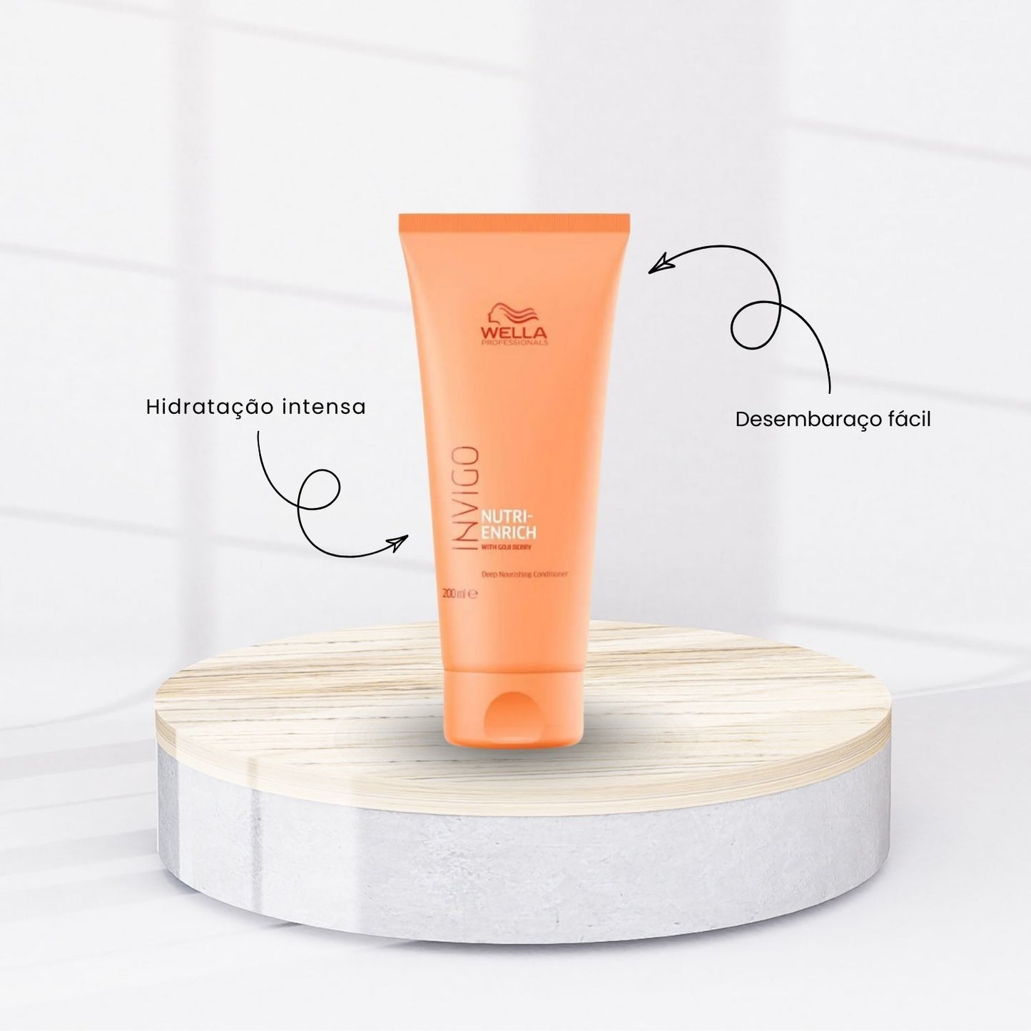 Kit Wella Nutri-Enrich Shampoo + Condicionador + Máscara + Leave-in