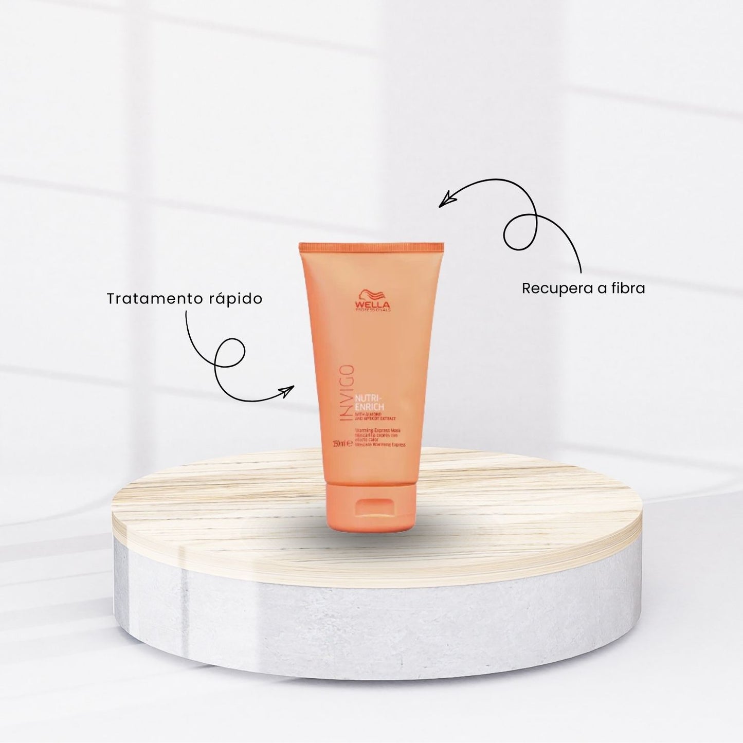 Kit Wella Nutri-Enrich Shampoo e Condicionador 1 Litro + Máscara 500 ml + Warm Express Mask 150 ml
