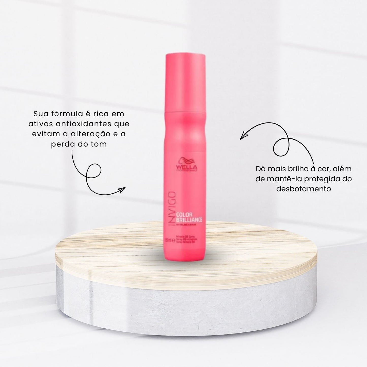 Kit Wella Color Brilliance Shampoo 1 Litro + Máscara 500 ml + Leave-in 150 ml