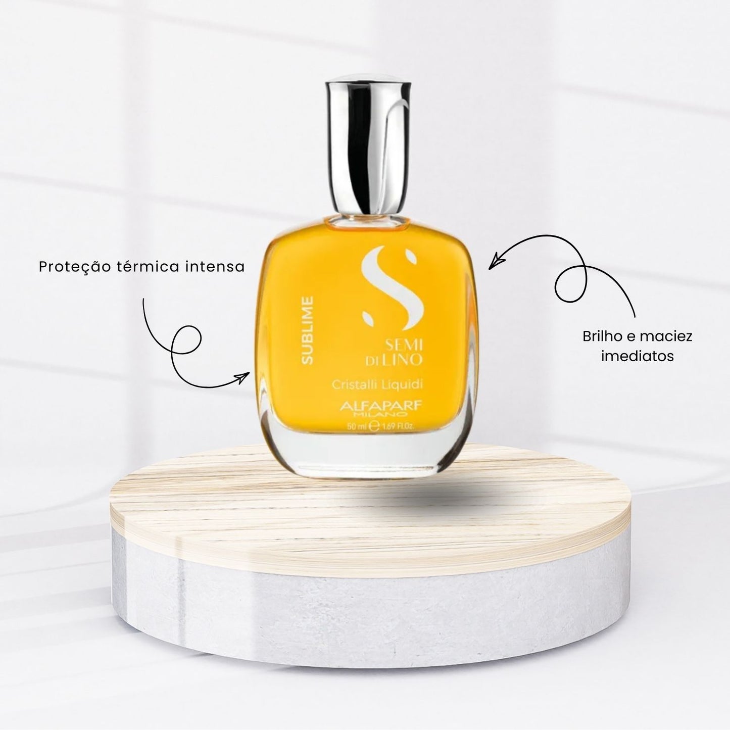 Oleo Capilar Alfaparf Semi Di Lino Diamante Cristalli Liquid 50 ml