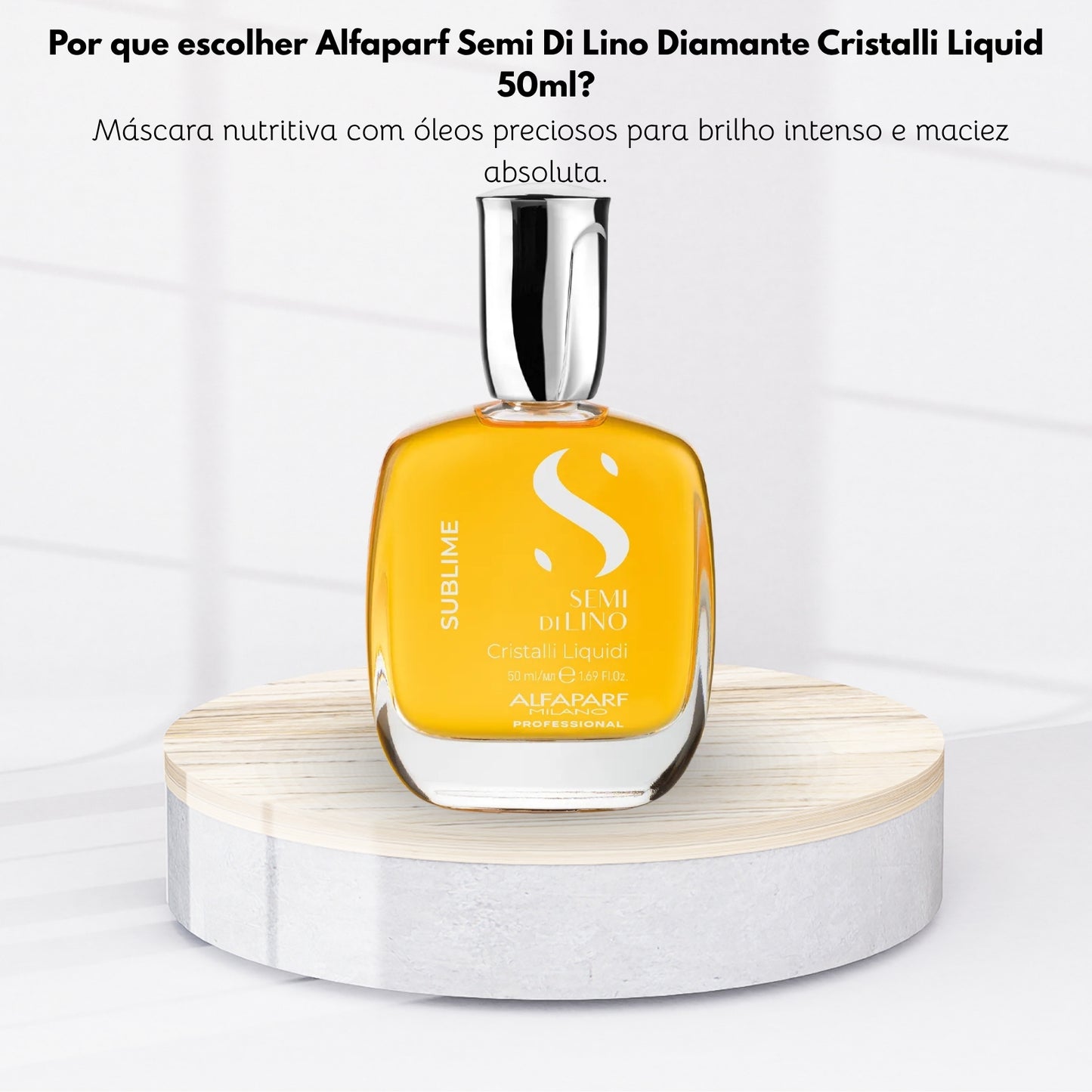 Oleo Capilar Alfaparf Semi Di Lino Diamante Cristalli Liquid 50 ml