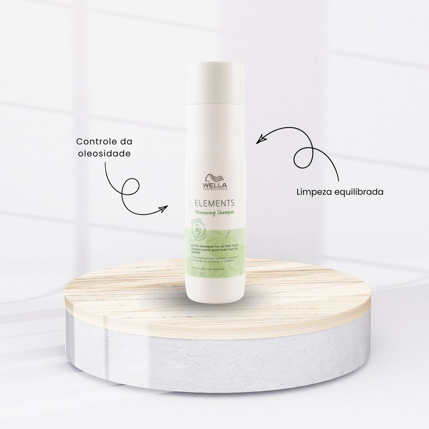 Shampoo Wella Elements sem Sulfato 250 ml