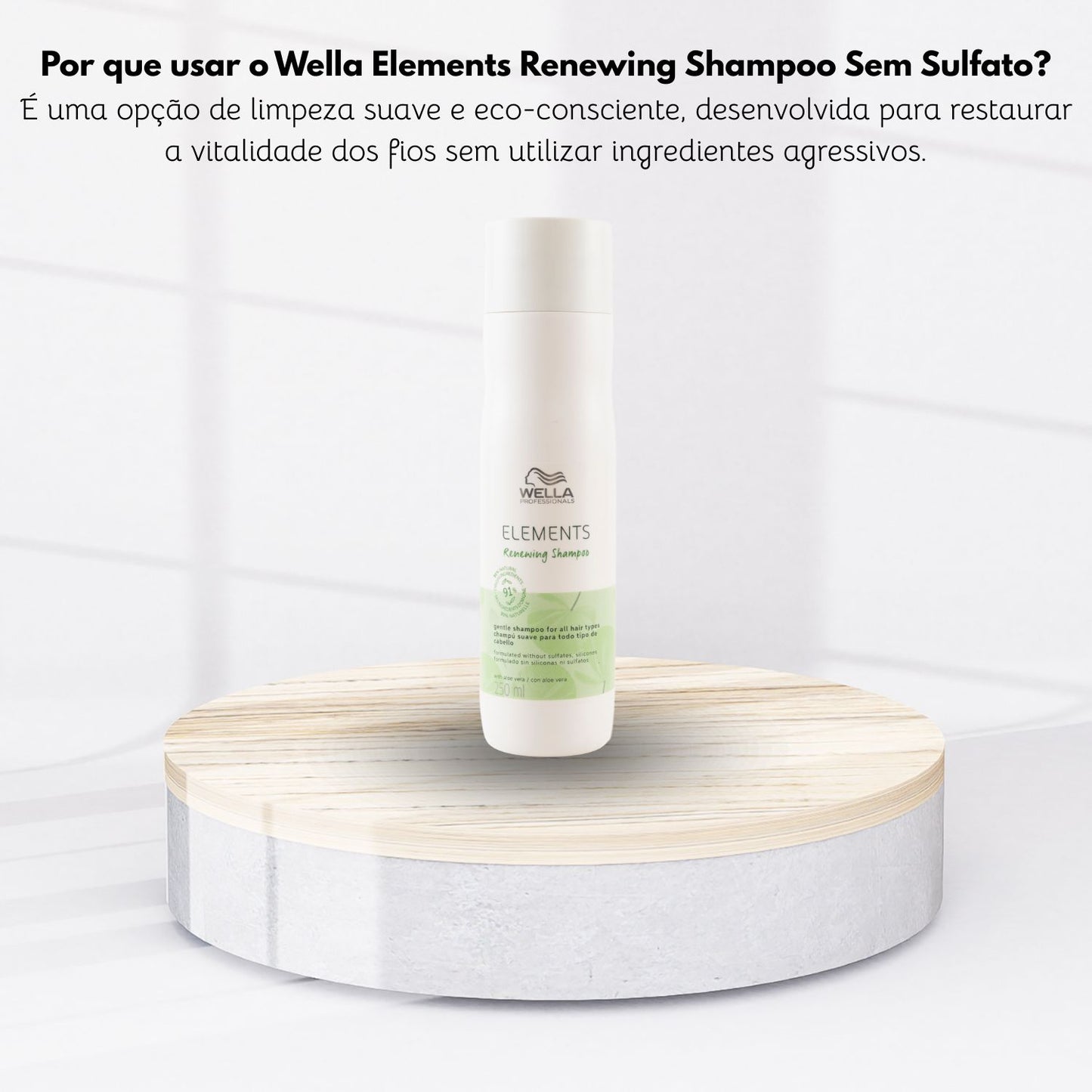 Shampoo Wella Elements sem Sulfato 250 ml