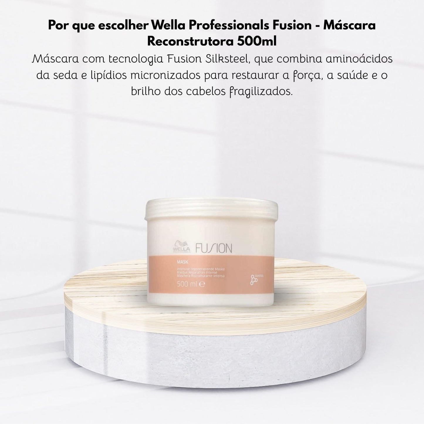 Máscara Wella Fusion Reconstrutora 500 ml