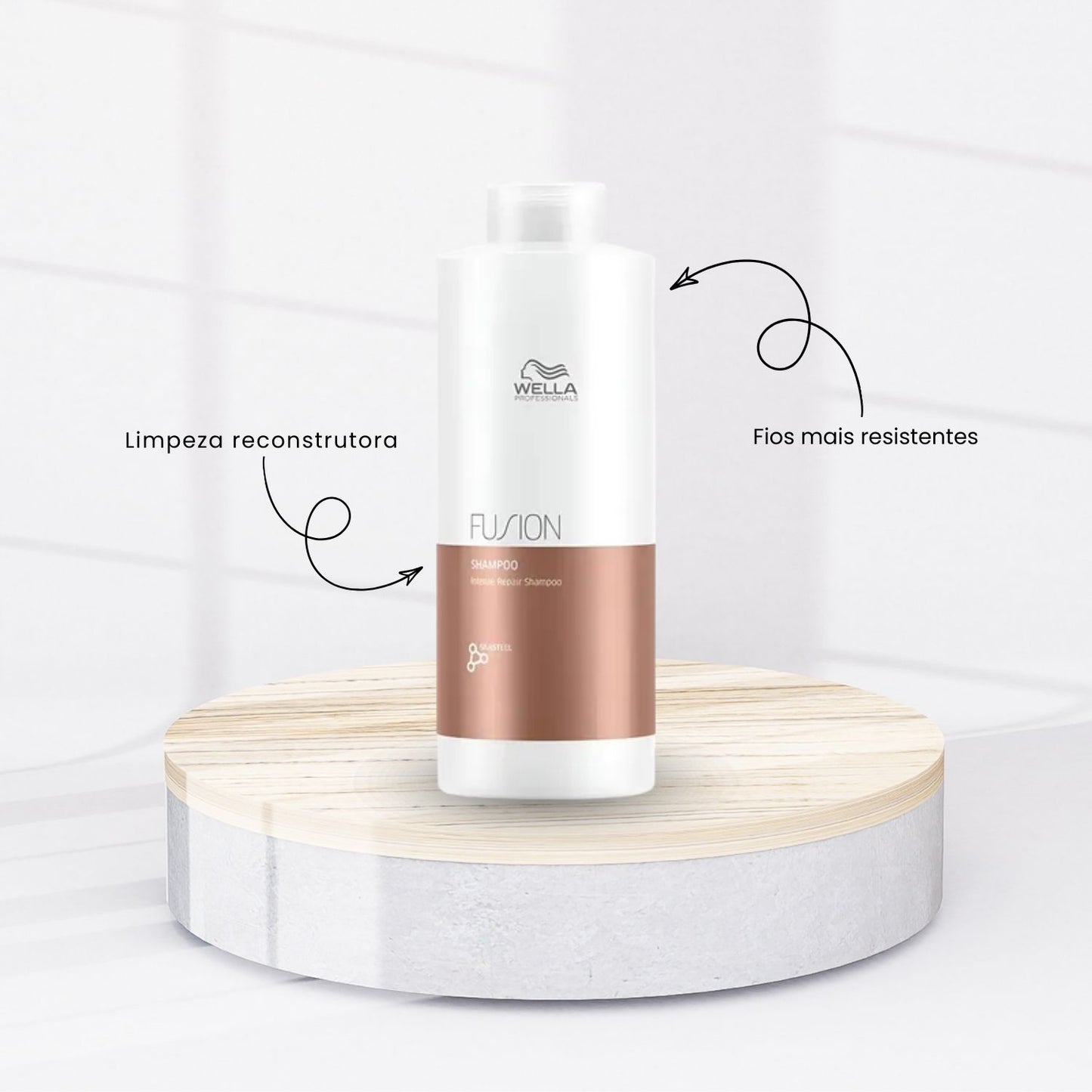 Kit Wella Fusion Shampoo + Condicionador 1 Litro