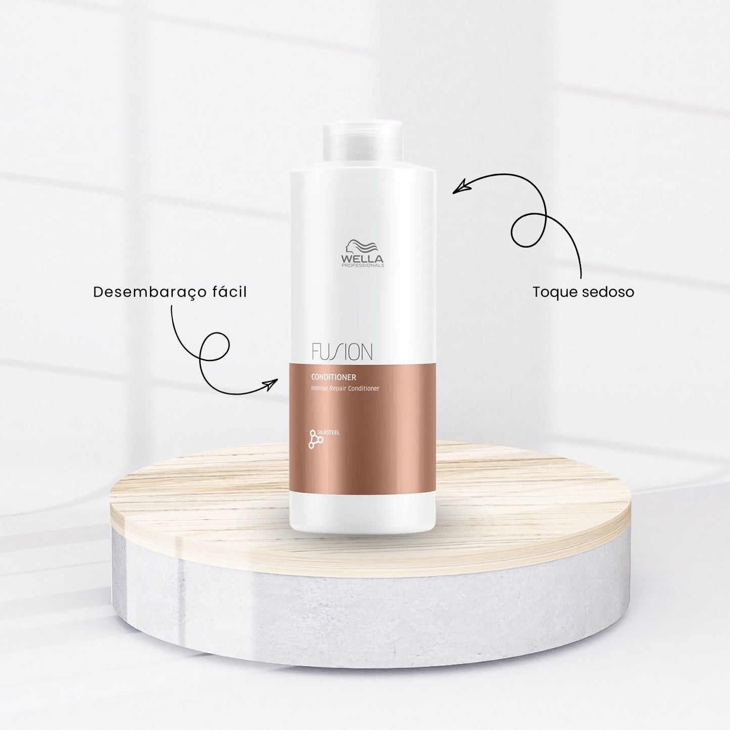 Kit Wella Fusion Shampoo + Condicionador 1 Litro