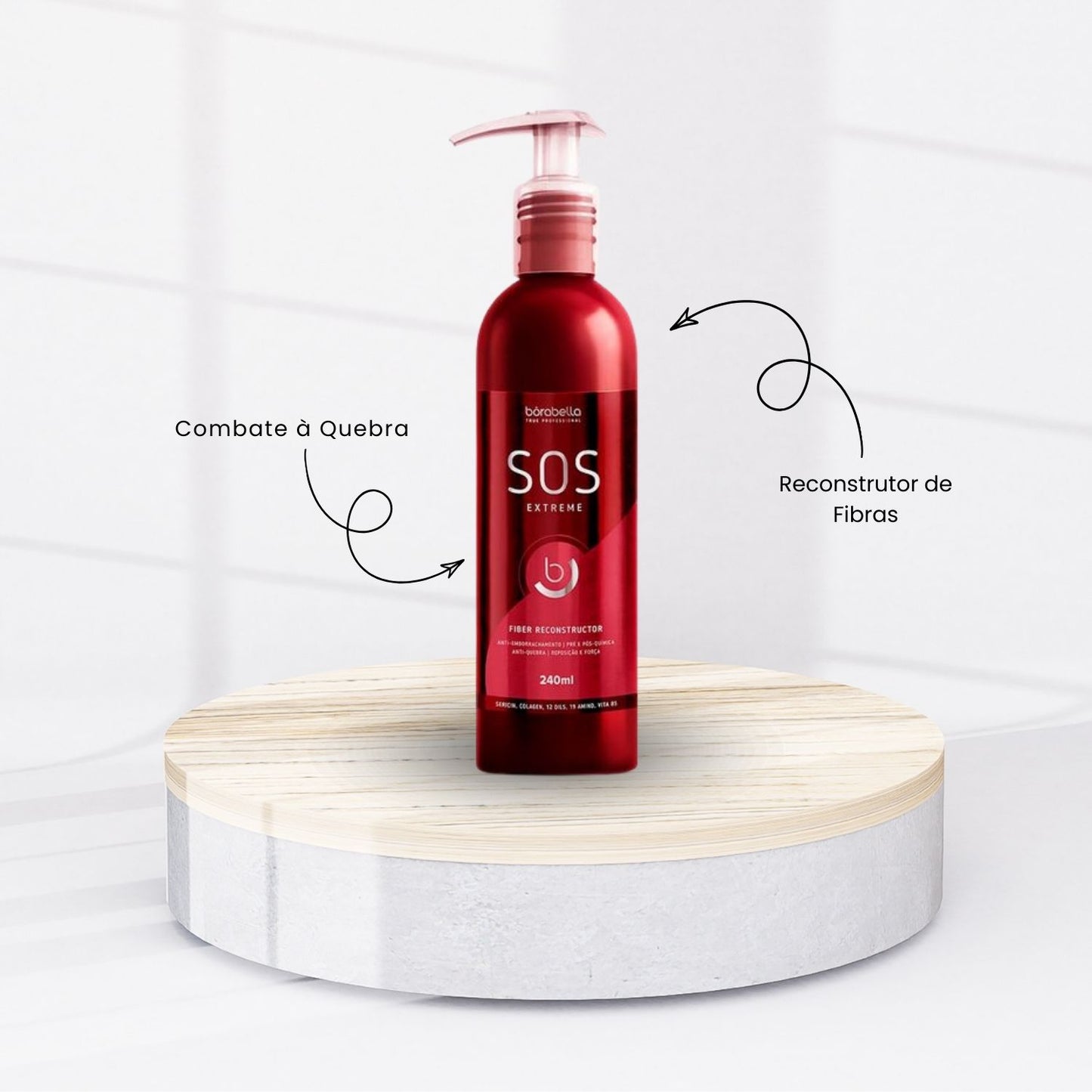 Kit Bórabella Progressiva Not Cry More 2 x 1 Litro + Boratox + PraTudo + SOS Extreme