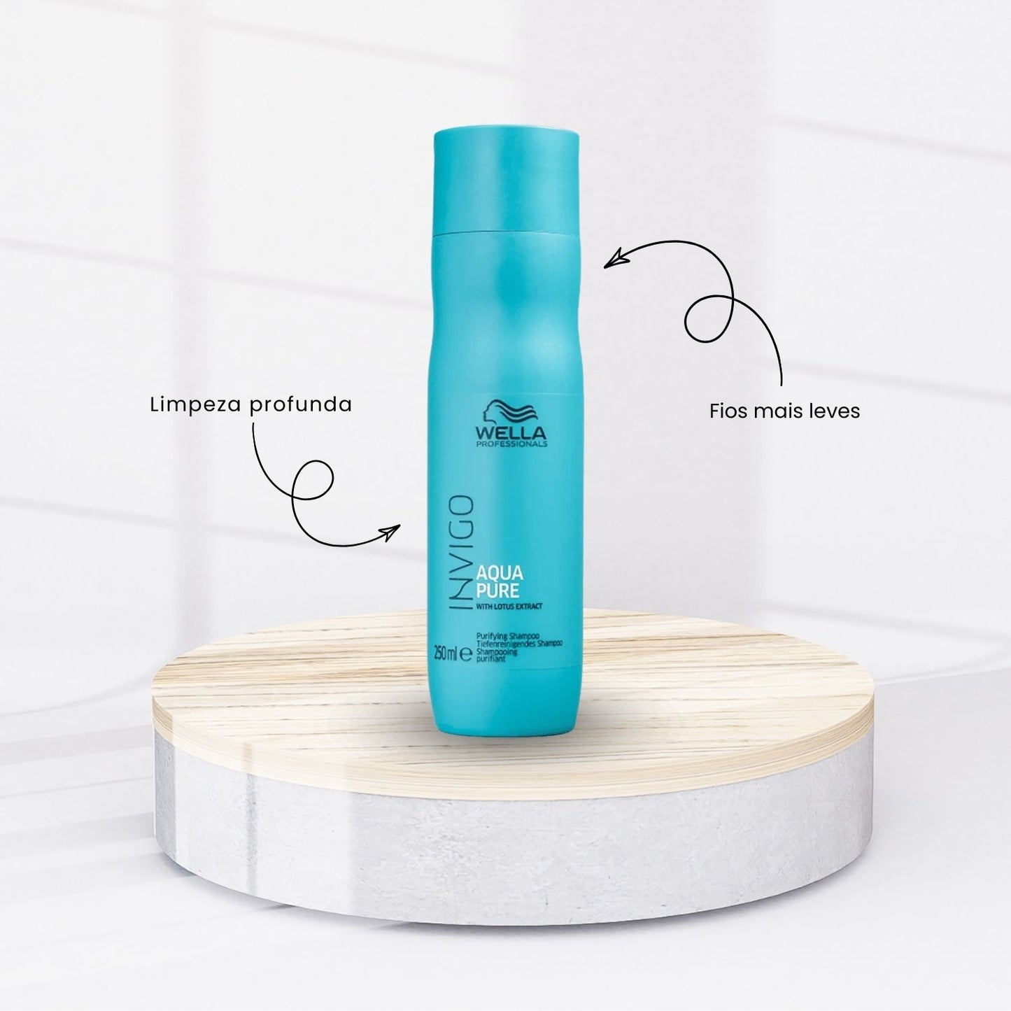 Shampoo Antirresíduo Wella Invigo Balance Aqua Pure 250 ml