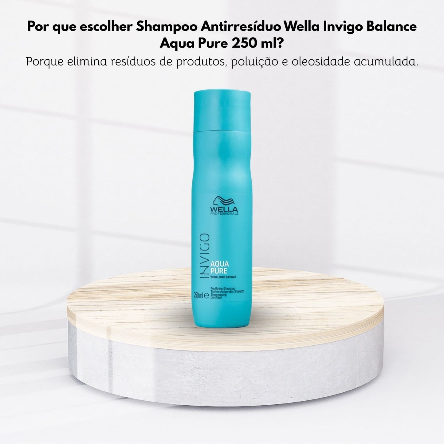 Shampoo Antirresíduo Wella Invigo Balance Aqua Pure 250 ml