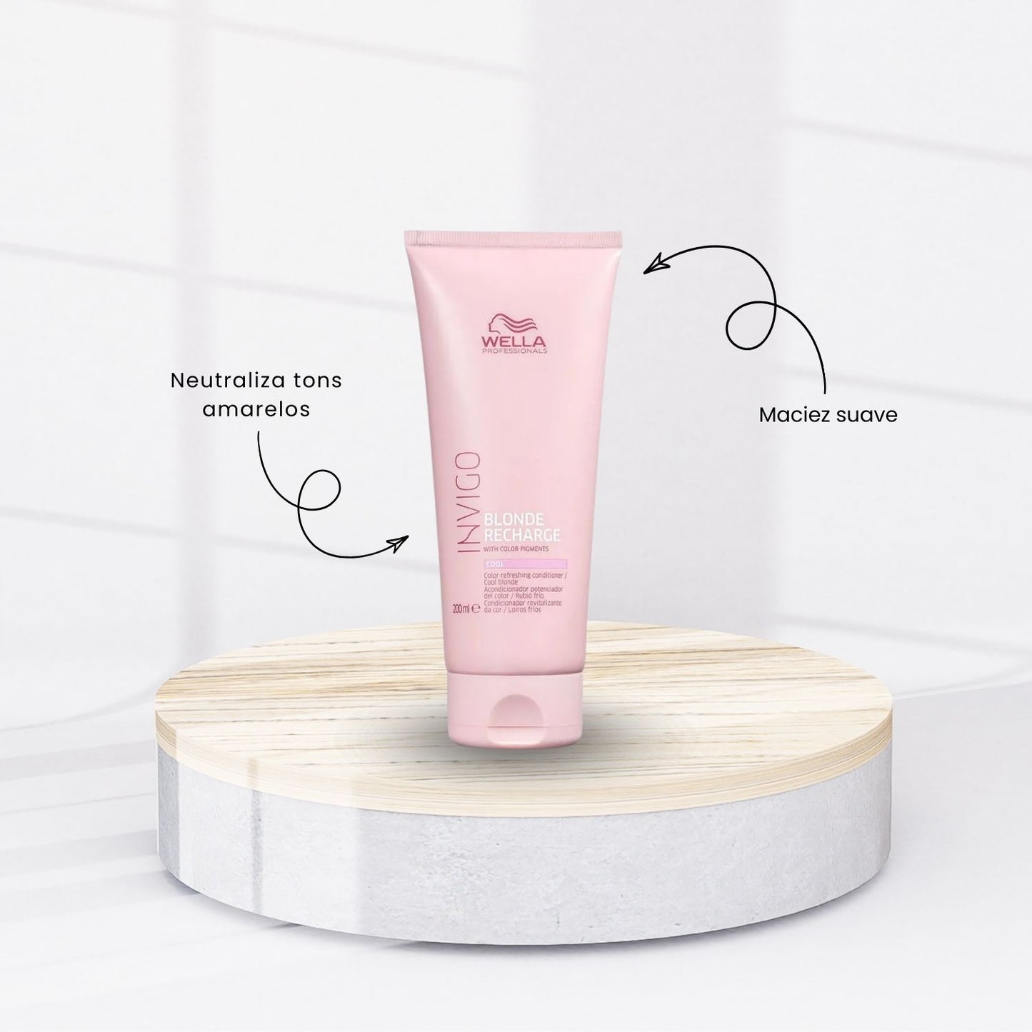 Condicionador Wella Invigo Blonde Recharge Desamarelador 200 ml