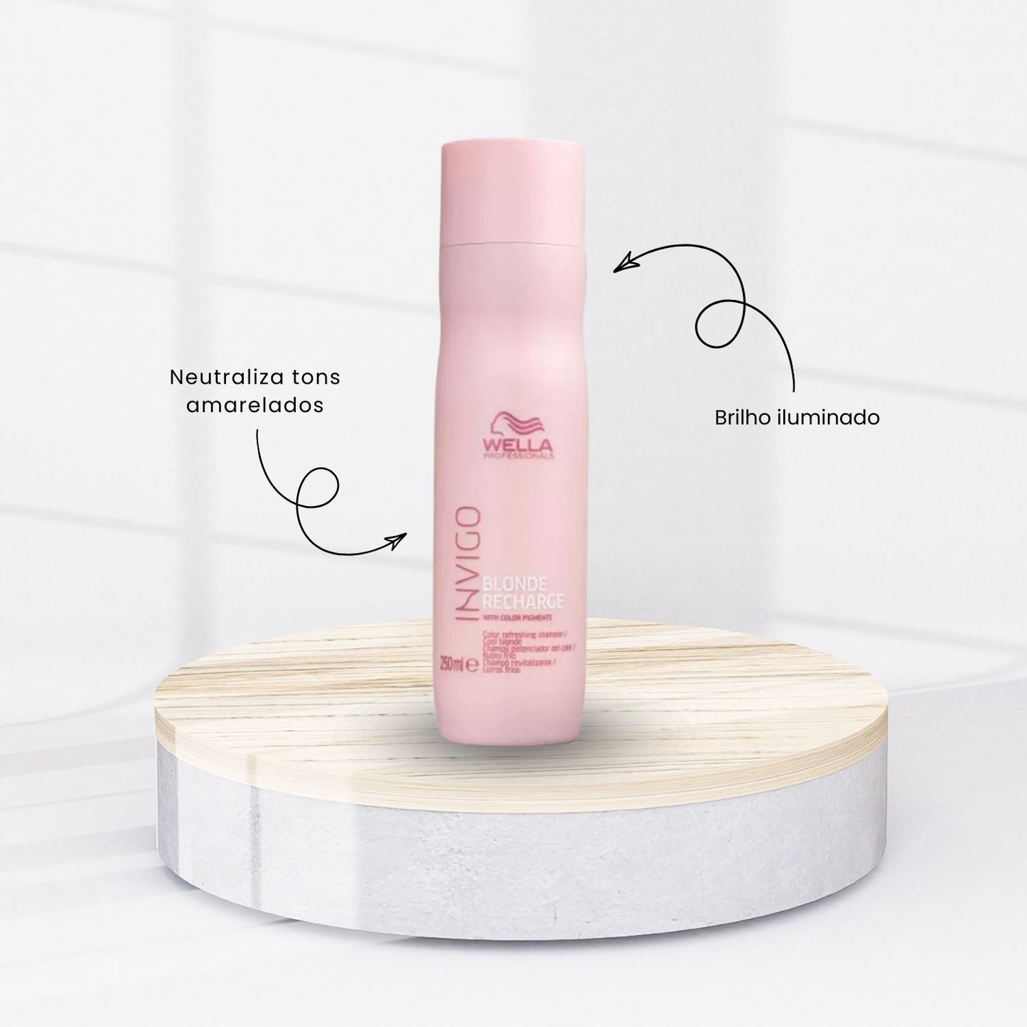 Shampoo Wella Invigo Blonde Recharge Desamarelador 250 ml
