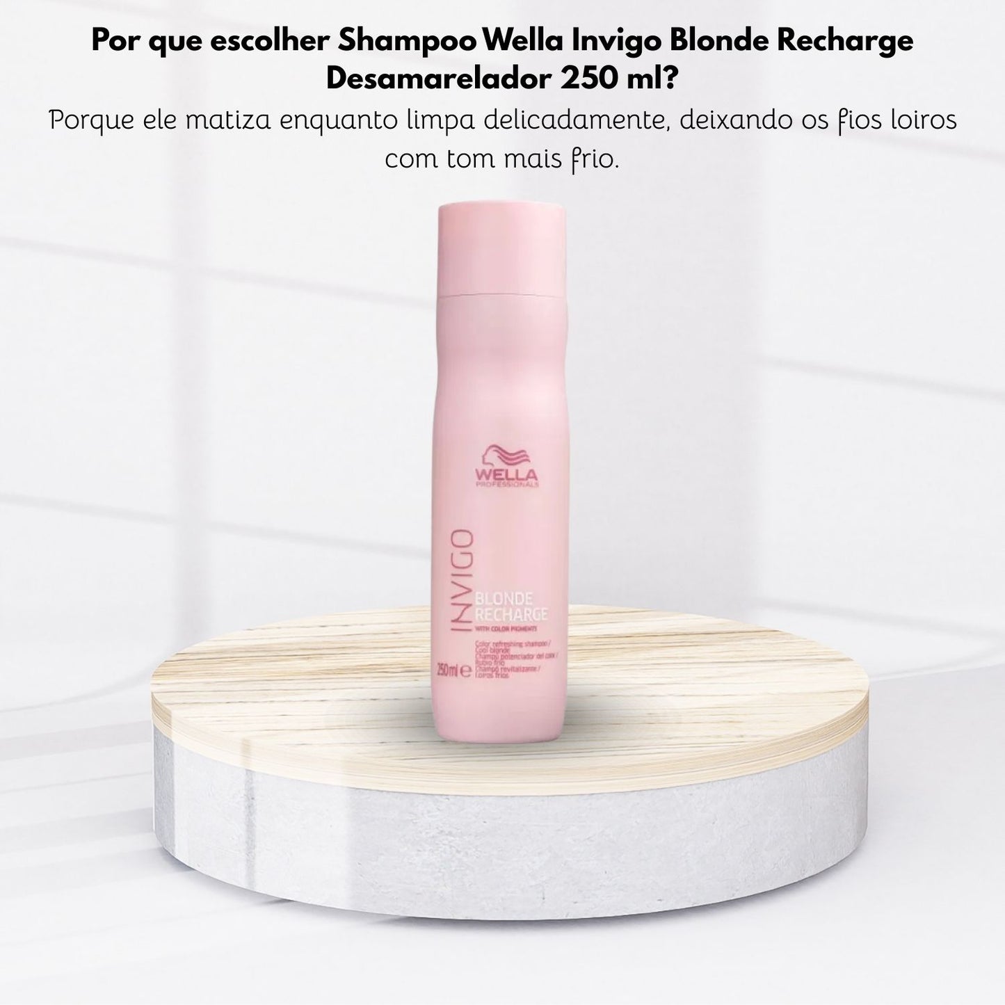 Shampoo Wella Invigo Blonde Recharge Desamarelador 250 ml