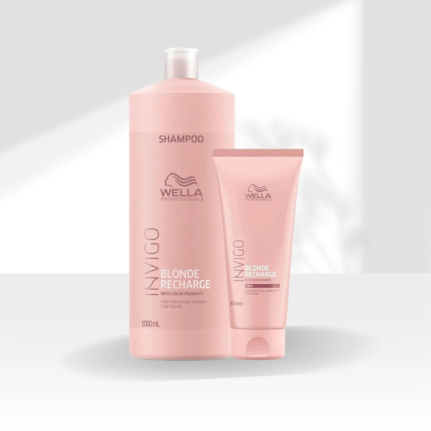 Kit Wella Invigo Blonde Recharge Shampoo 1 Litro + Condicionador 200 ml
