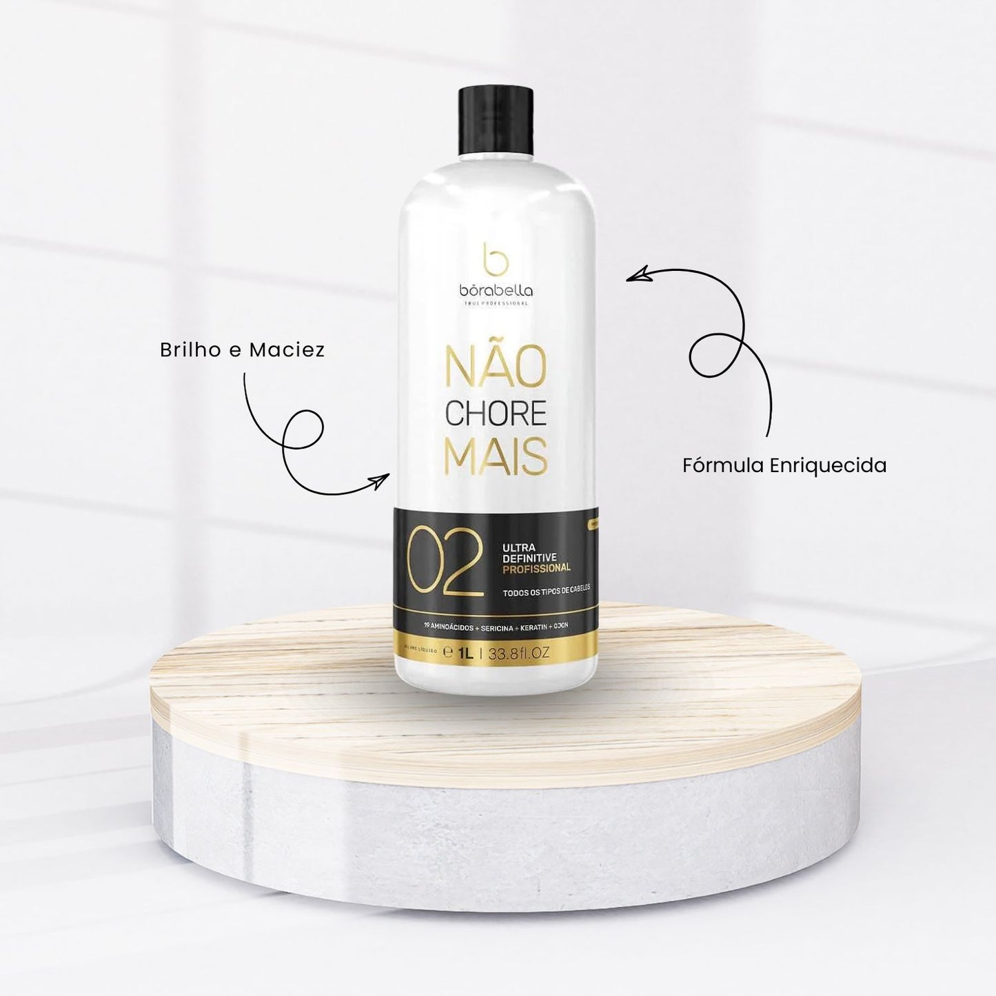 Kit Bórabella Progressiva Not Cry More 2 x 1 Litro + Boratox 1 Kg + SOS Extreme