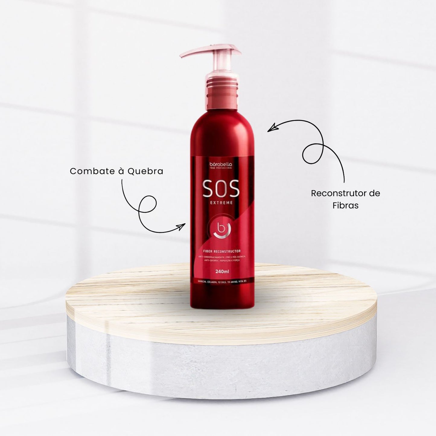 Kit Bórabella Progressiva Not Cry More 2 x 1 Litro + Boratox 1 Kg + SOS Extreme