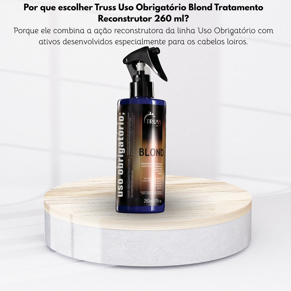 Truss Uso Obrigatório Blond Tratamento Reconstrutor 260 ml