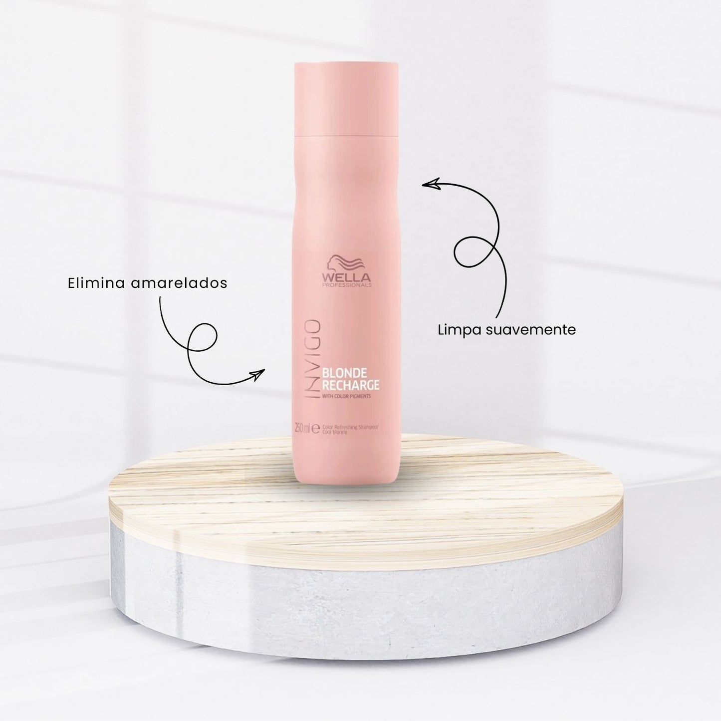 Kit Wella Invigo Blonde Recharge Shampoo 250 ml + Condicionador 200 ml