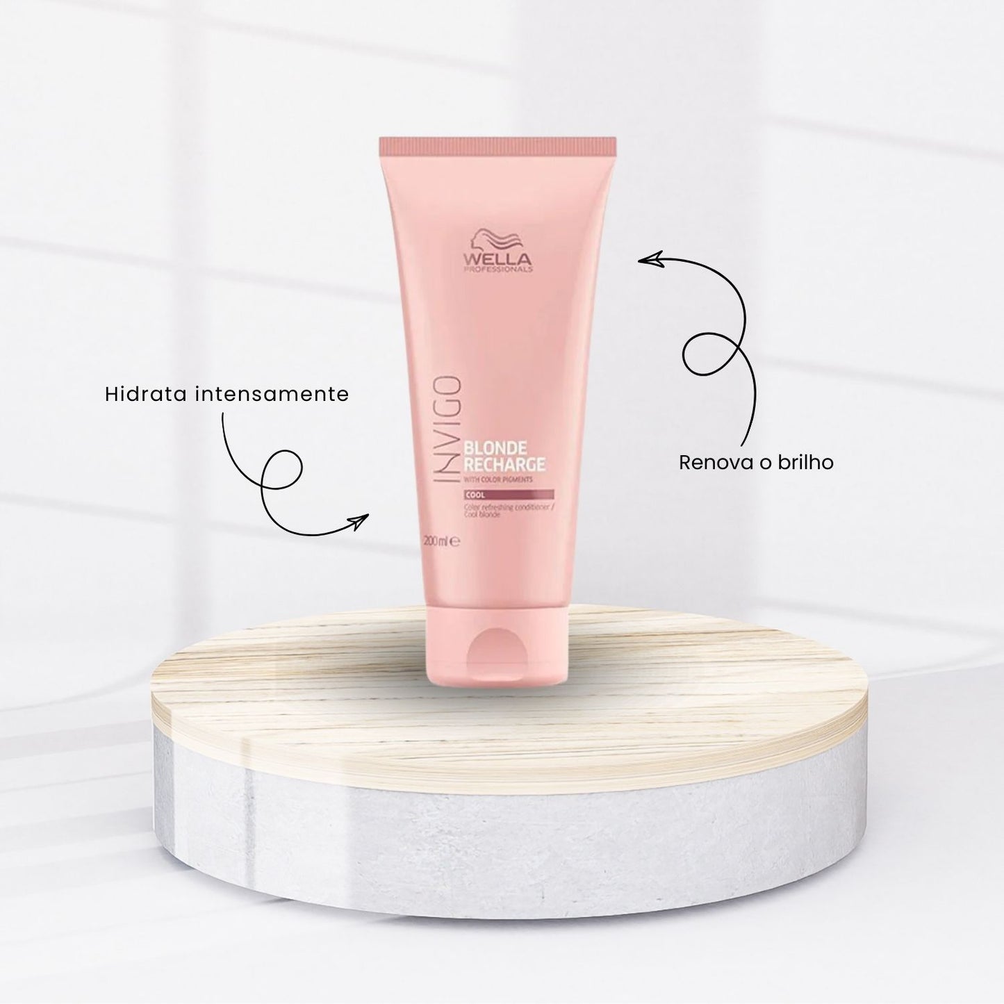 Kit Wella Invigo Blonde Recharge Shampoo 250 ml + Condicionador 200 ml