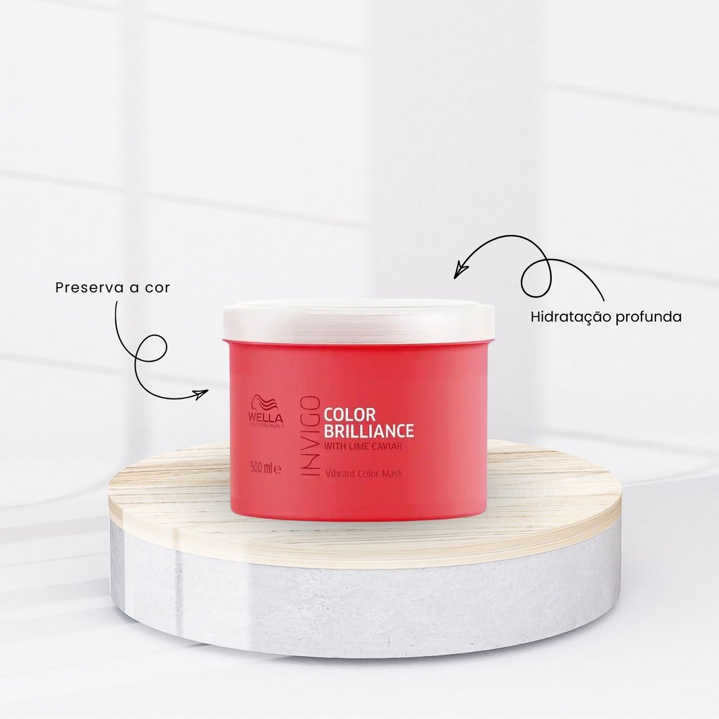 Máscara Wella Invigo Color Brilliance 500 ml