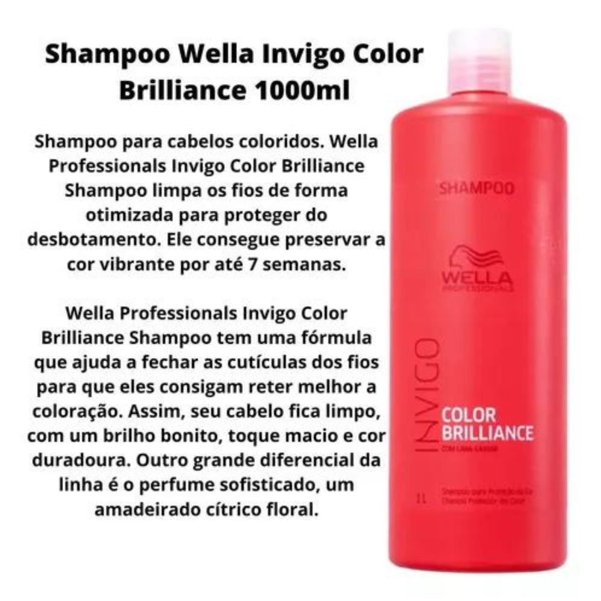Shampoo Wella Invigo Color Brilliance 1 Litro