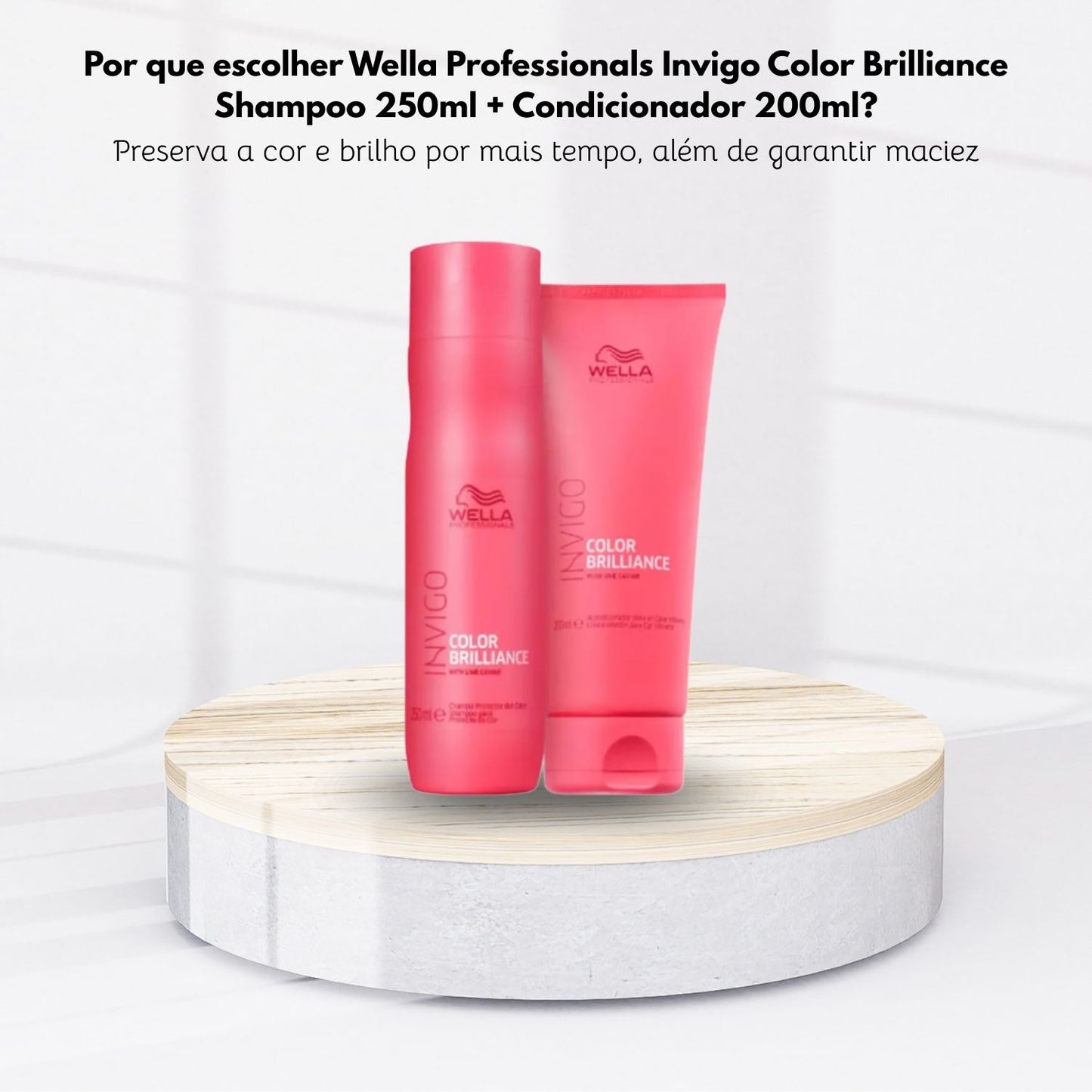 Kit Wella Invigo Color Brilliance Shampoo 250 ml + Condicionador 200 ml