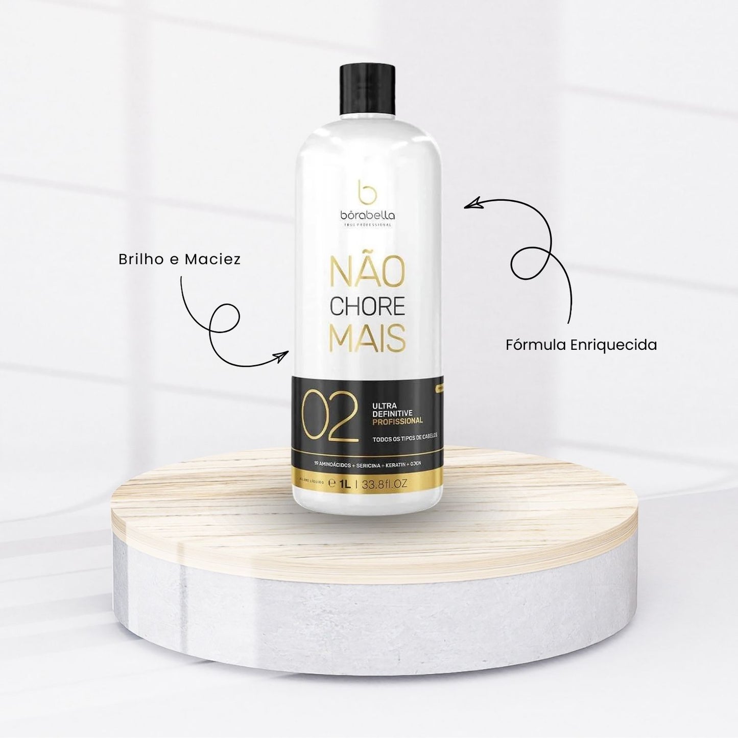 Kit Bórabella Progressiva Not Cry More 2 x 1 Litro + Boratox + PraTudo