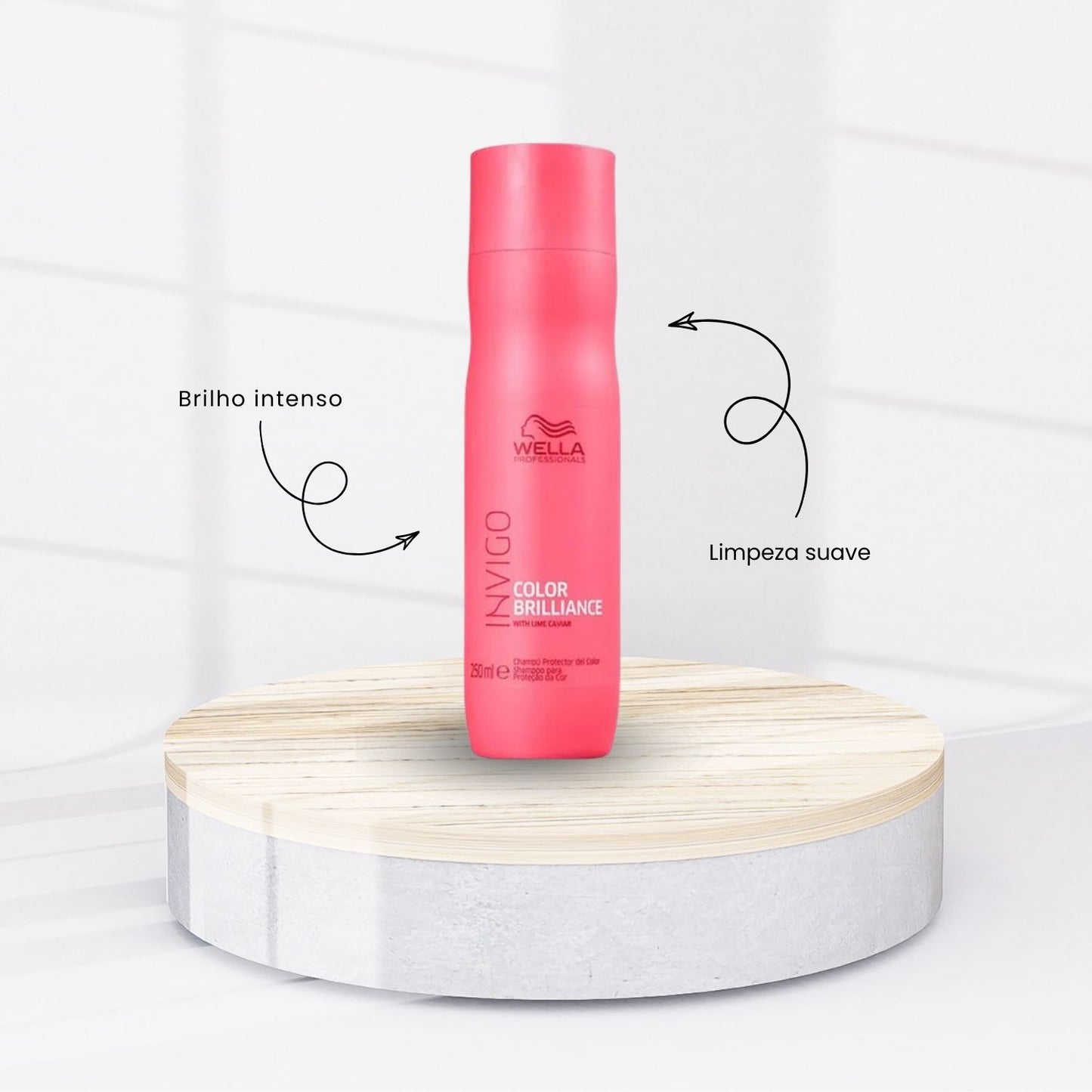 Kit Wella Invigo Color Brilliance Shampoo 250 ml + Condicionador 200 ml + Máscara 150 ml + Leave-in 150 ml