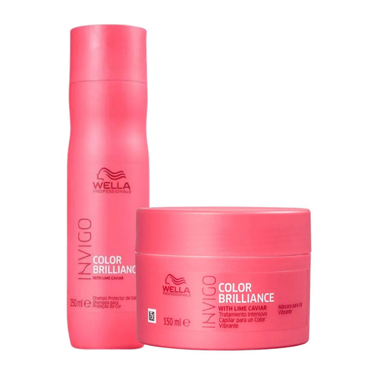 Kit Wella Invigo Color Brilliance Shampoo 250 ml + Máscara 150 ml