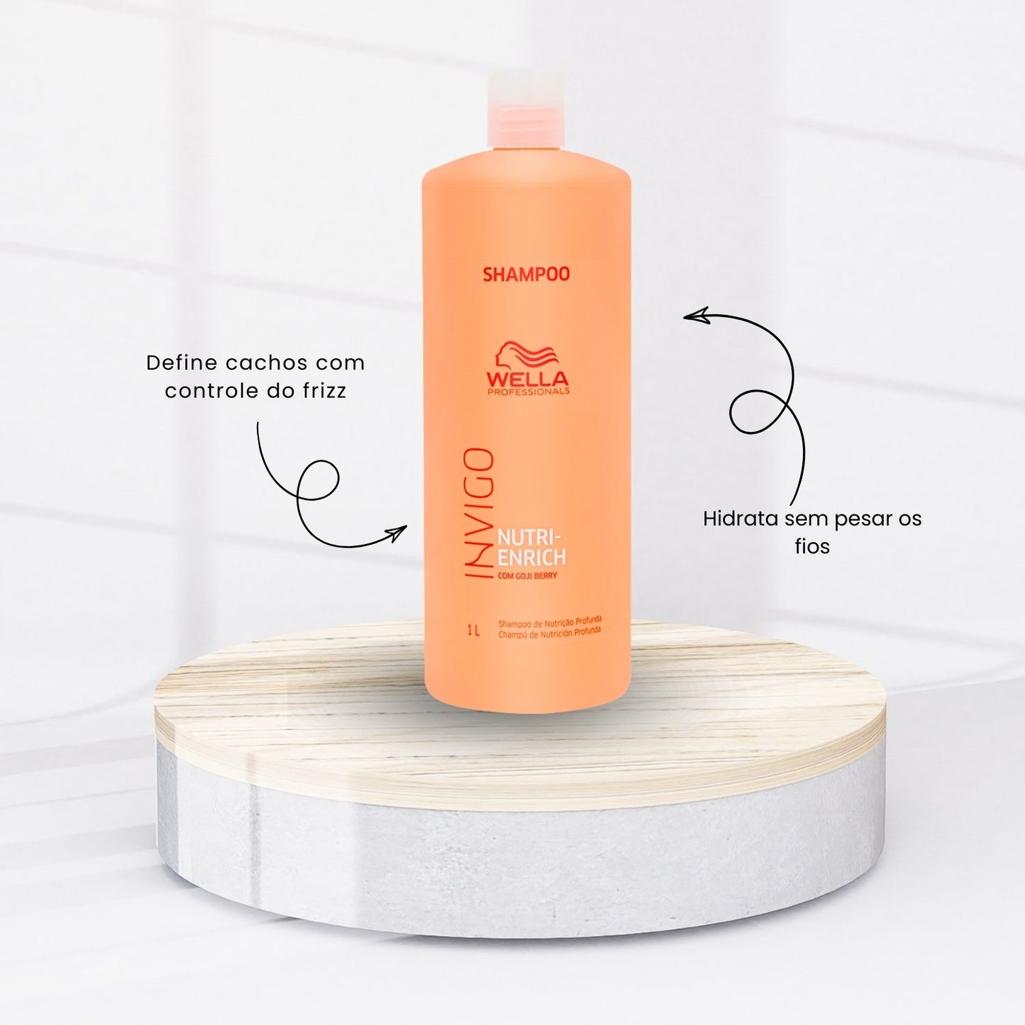 Kit Wella Invigo Nutri-Enrich Shampoo+Cond+Máscara+Leave-in
