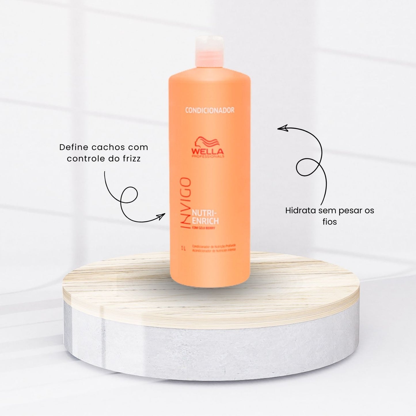 Kit Wella Invigo Nutri-Enrich Shampoo+Cond+Máscara+Leave-in