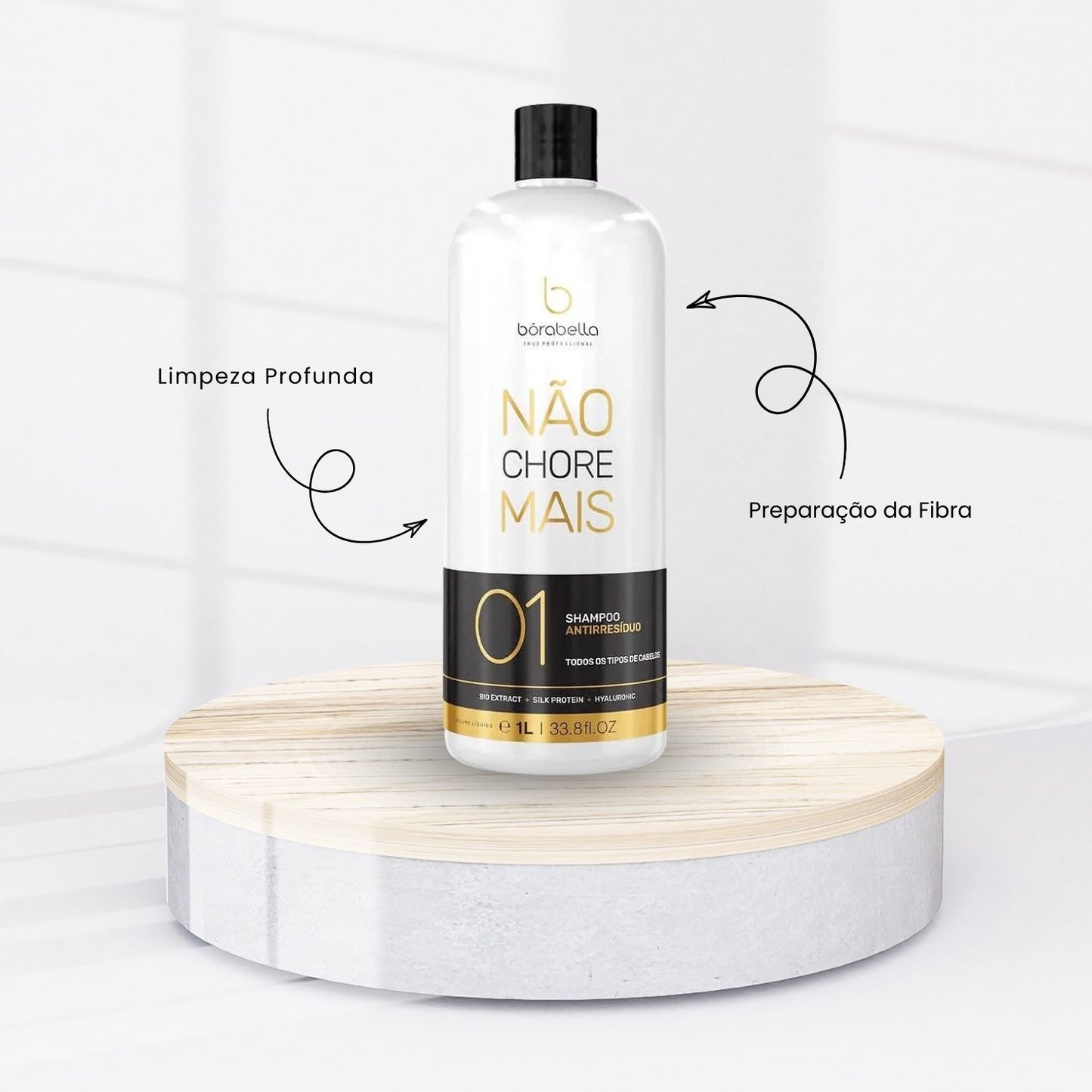 Kit Bórabella Progressiva Not Cry More 2 x 1 Litro + Máscara PraTudo 1 Kg