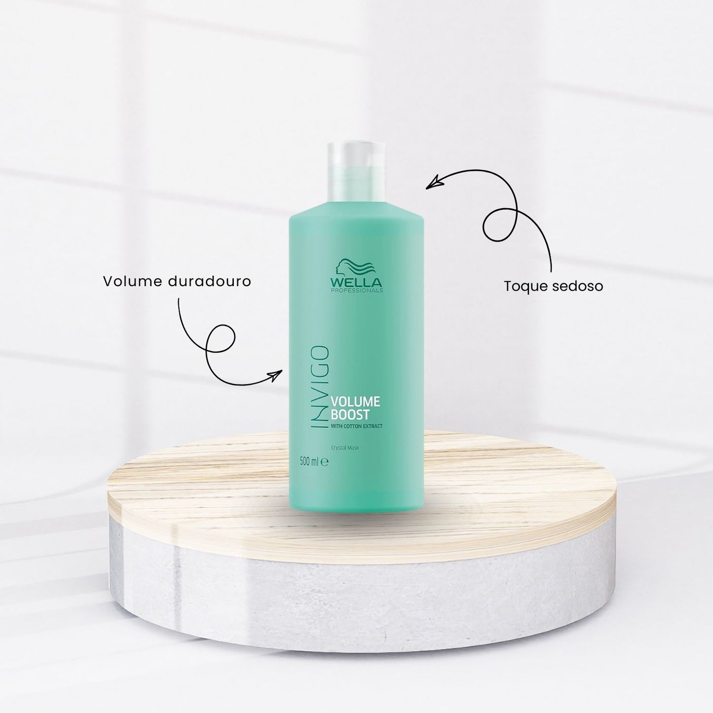 Máscara Wella Invigo Volume Boost Crystal 500 ml