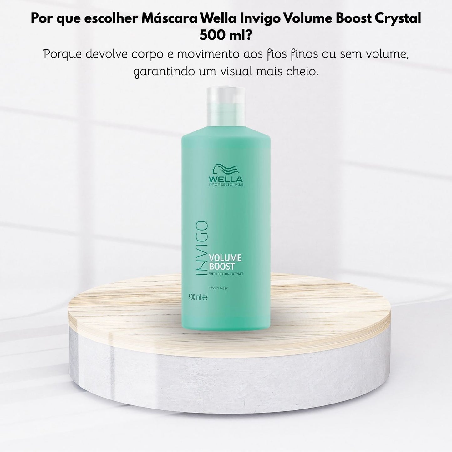Máscara Wella Invigo Volume Boost Crystal 500 ml