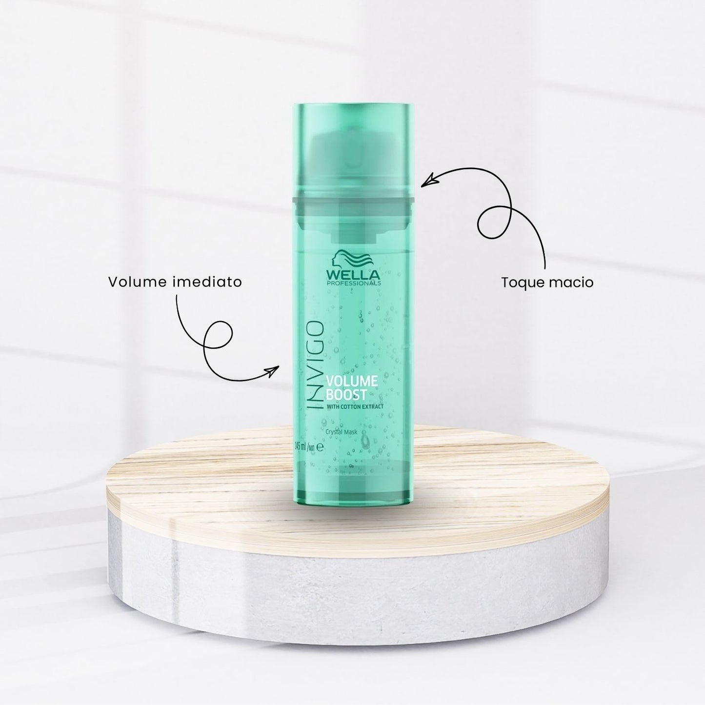 Máscara Wella Invigo Volume Boost Crystal 145 ml