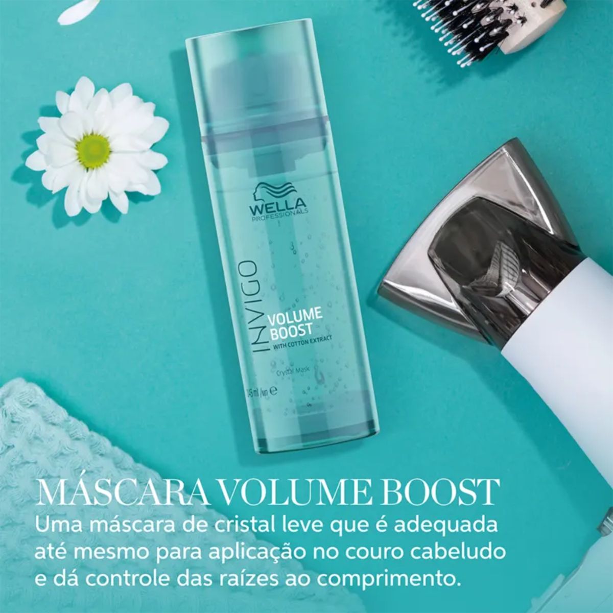 Máscara Wella Invigo Volume Boost Crystal 145 ml