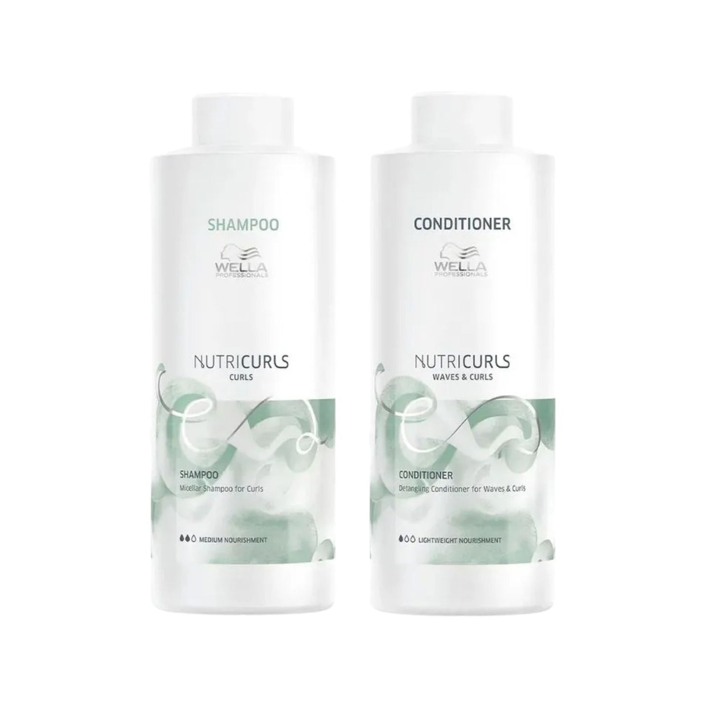 Kit Wella Nutricurls Salon Shampoo + Condicionador 1 Litro