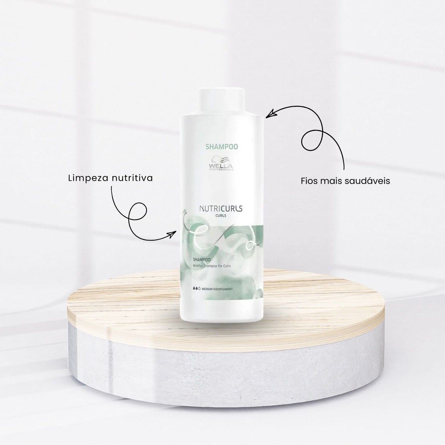 Kit Wella Nutricurls Salon Shampoo + Condicionador 1 Litro