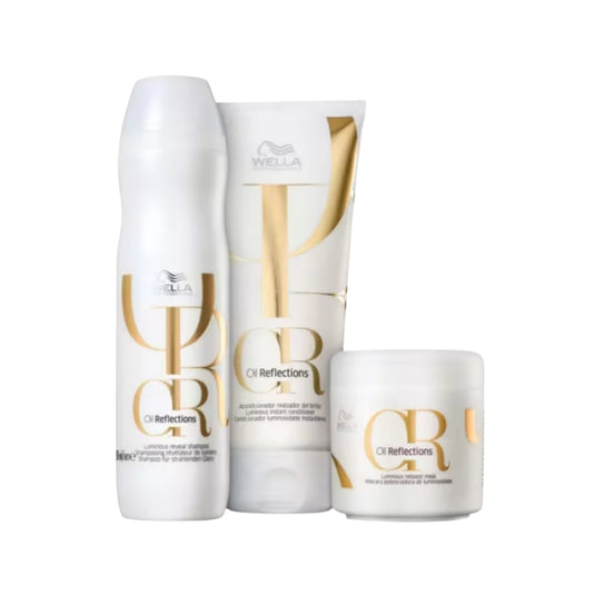 Kit Wella Oil Reflections Shampoo 250 ml + Condicionador 200 ml + Máscara 150 ml