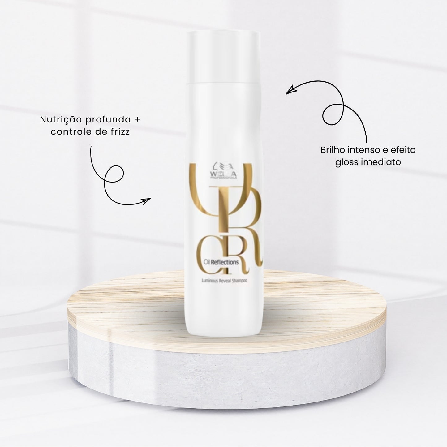 Kit Wella Oil Reflections Shampoo 250 ml + Condicionador 200 ml + Máscara 150 ml