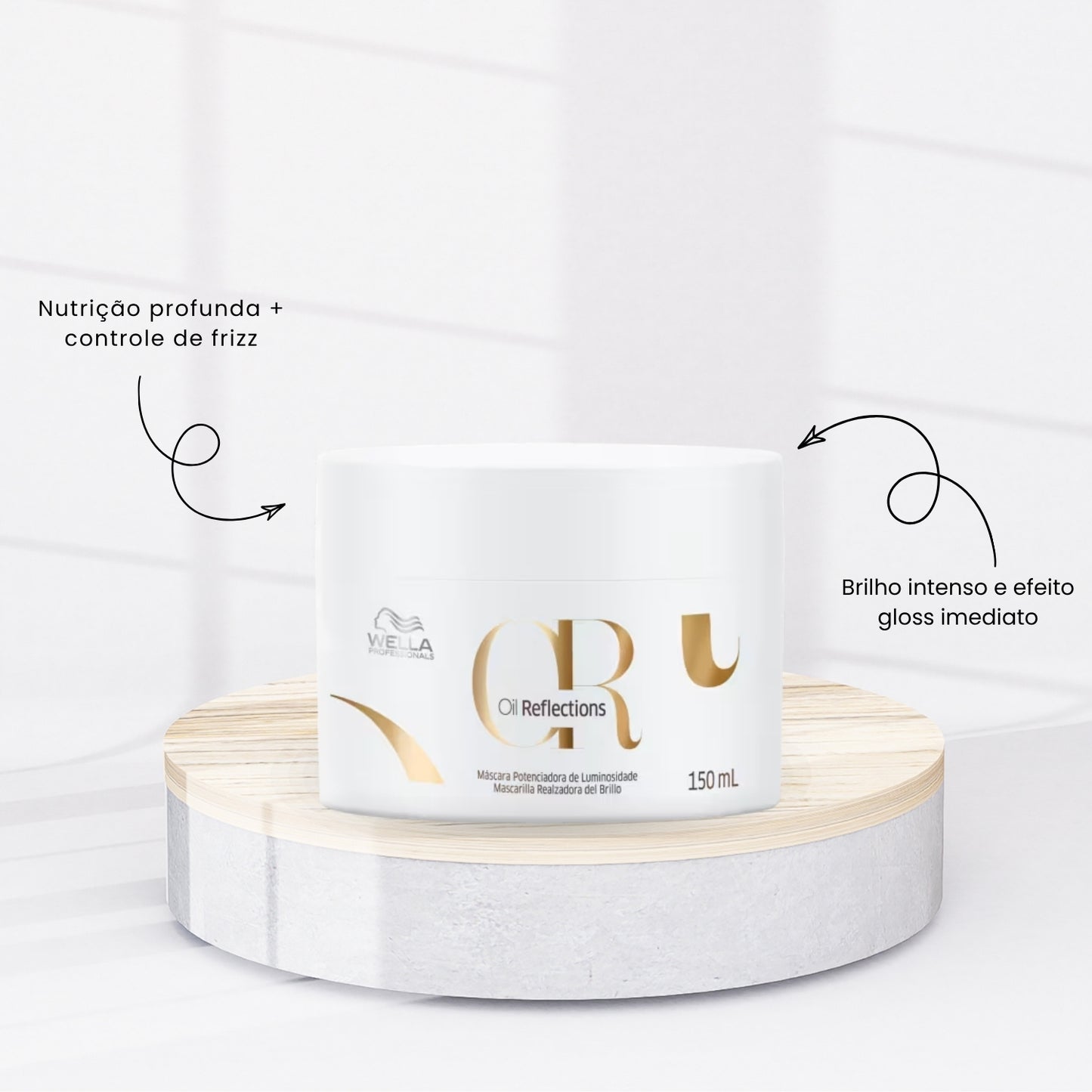 Kit Wella Oil Reflections Shampoo 250 ml + Condicionador 200 ml + Máscara 150 ml