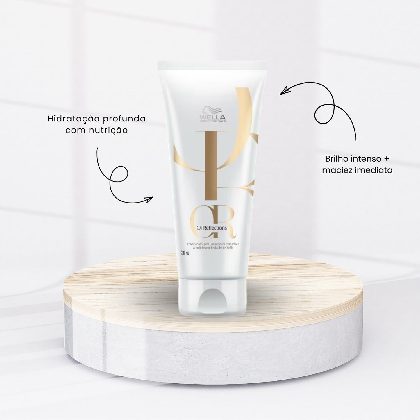 Kit Wella Oil Reflections Shampoo 250 ml + Condicionador 200 ml + Máscara 150 ml
