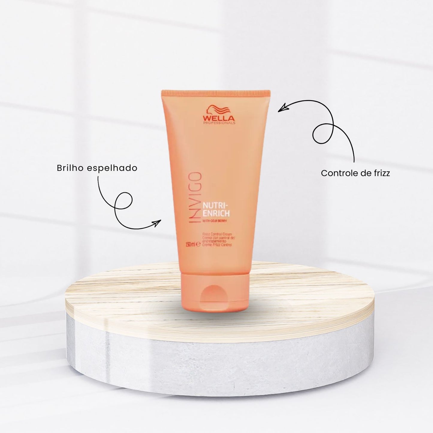Kit Wella Oil Reflections Capilar 30 ml + Wella Invigo Nutri-enrich Frizz Control Leave-in 150 ml