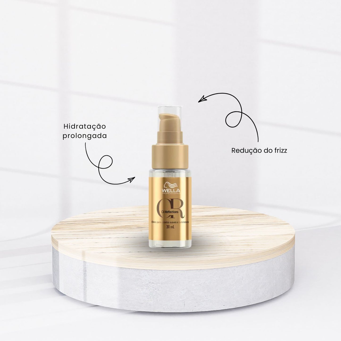Kit Wella Oil Reflections Capilar 30 ml + Wella Invigo Nutri-enrich Frizz Control Leave-in 150 ml