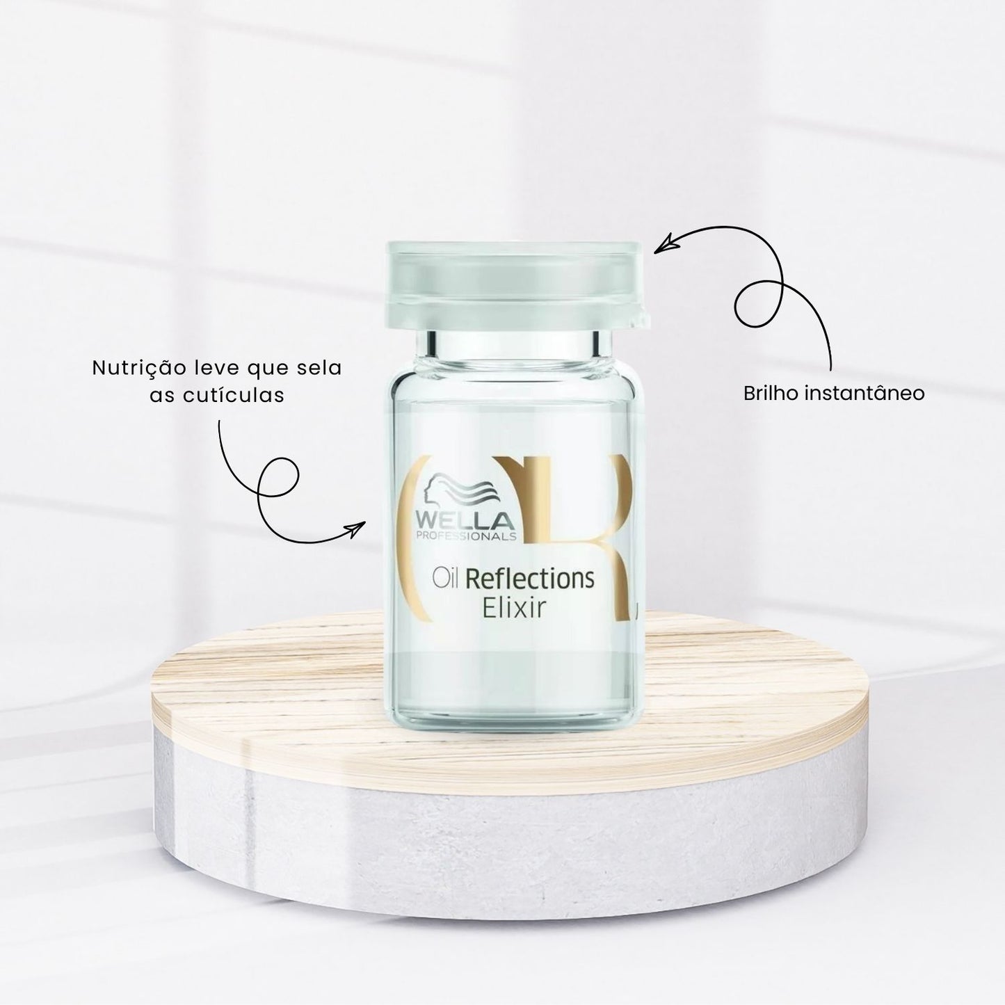 Kit Wella Oil Reflections Elixir Sérum Ampola Capilar 3x6 ml