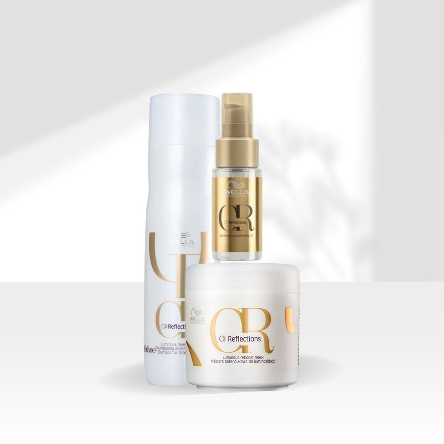 Kit Wella Oil Reflections Shampoo 250 ml + Oleo 30 ml + Máscara 150 ml