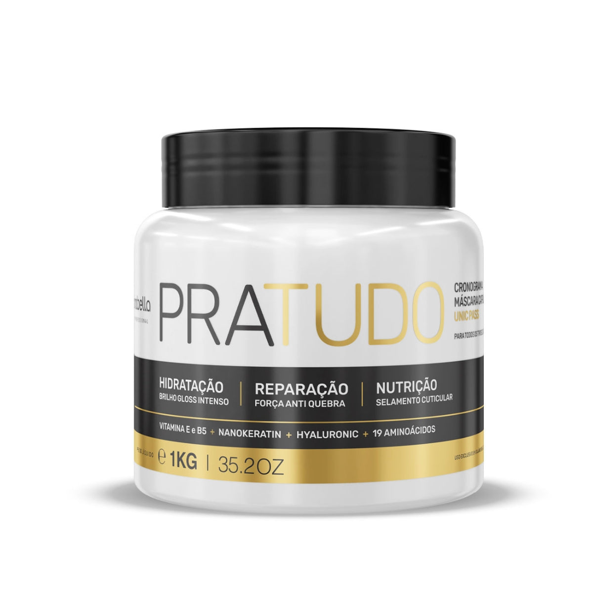 Kit Bórabella Máscara Pratudo Cronograma Capilar 1 Kg + SOS Extreme