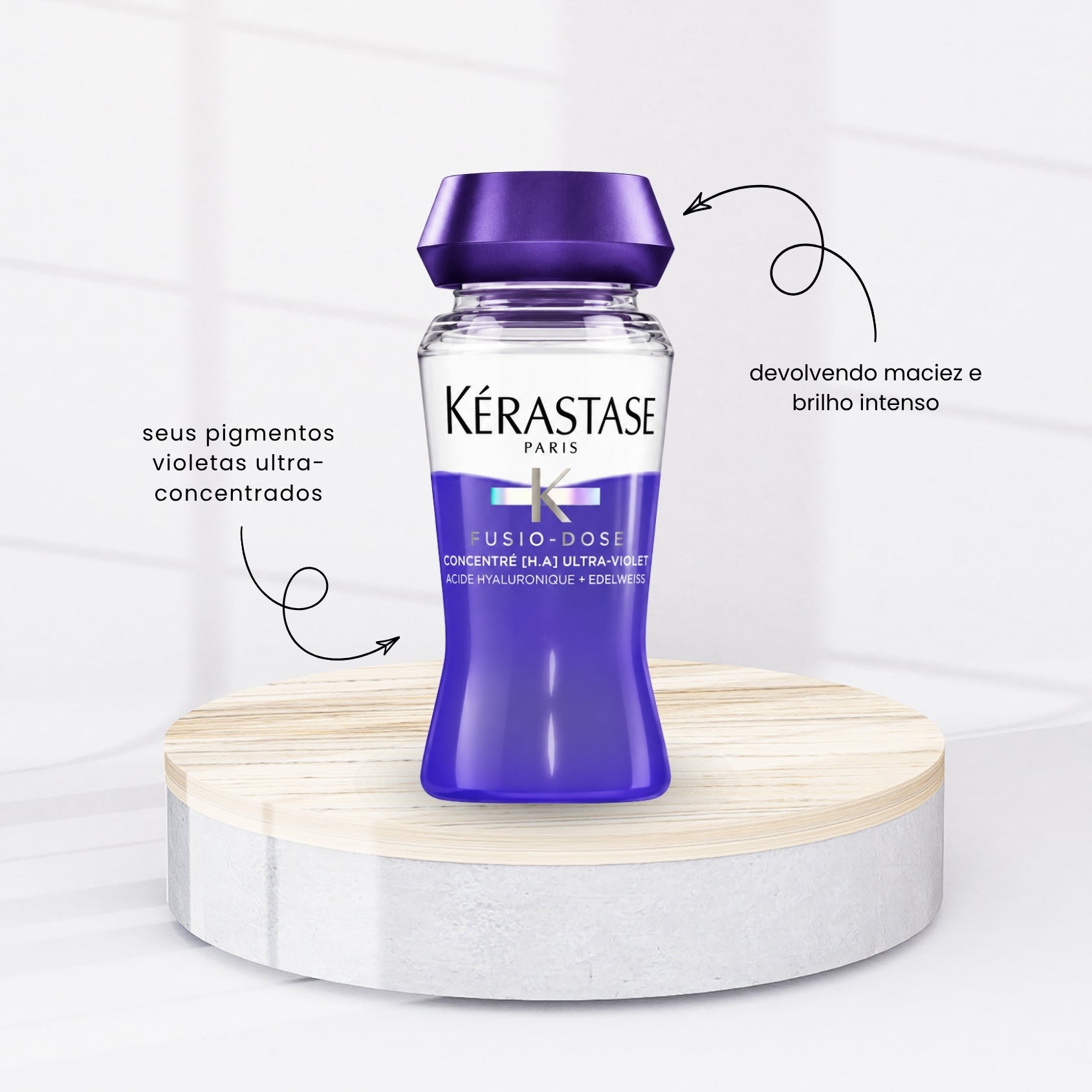 Ampola Kérastase Fusio-Dose Concentré Ultra-Violet 12 ml – Doce Beleza